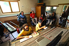 Le Collectif Transgénik au studio de La Chouette en 2013